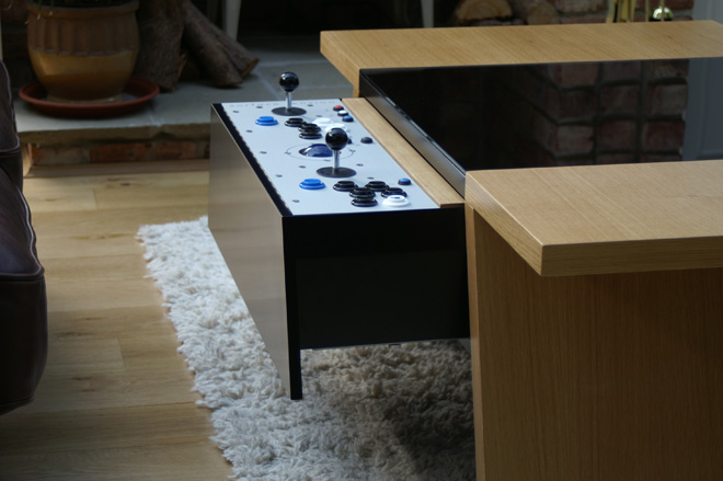 borne arcade table basse