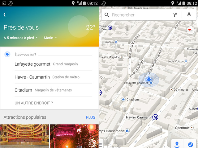 Recommandations Google Maps