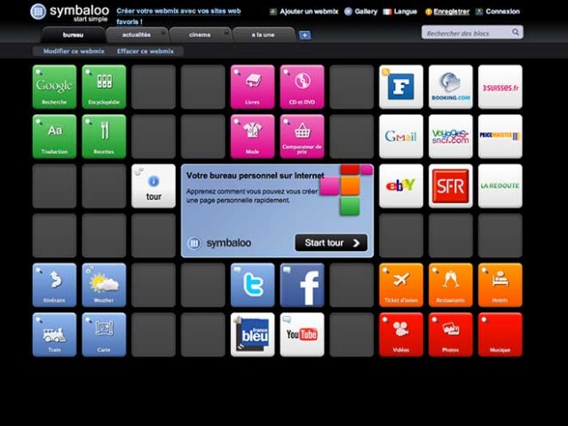 La recherche universelle avec Symbaloo...