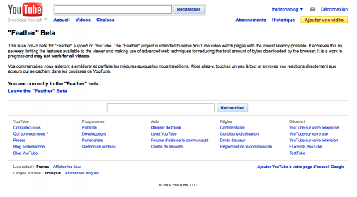 YouTube Feather, un YouTube light pour toutes les configurations