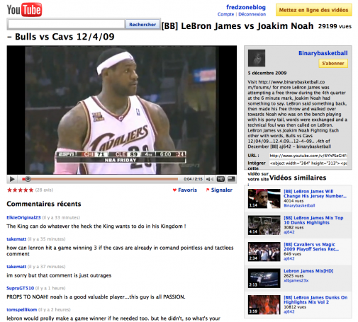 YouTube Feather, on voit bien la différence, non ?