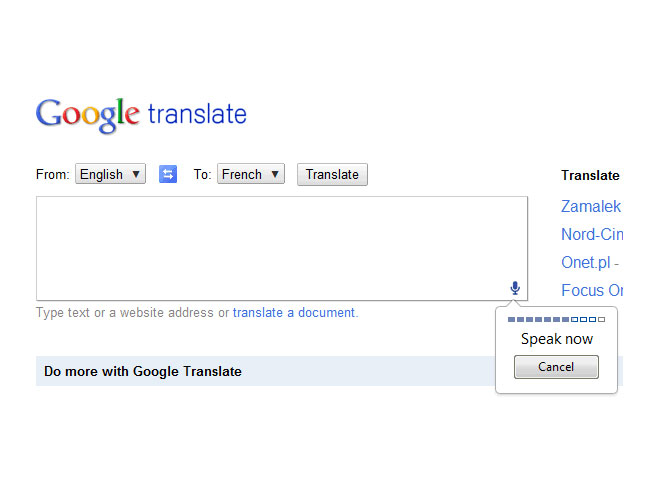  Google Translate intègre désormais la reconnaissance vocale
