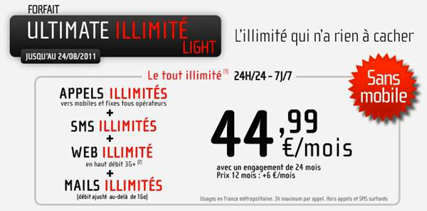 NRJ Mobile lance le forfait Ultimate Illimité !