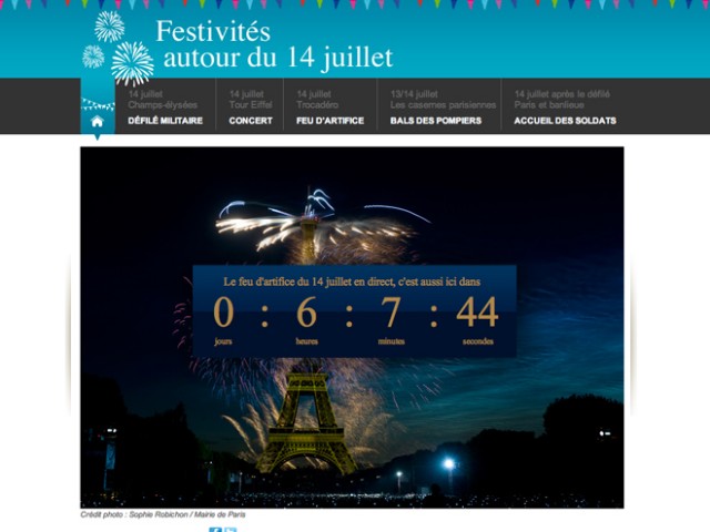 Regarder le feu d'artifice du 14 juillet à Paris sur internet, c'est possible !