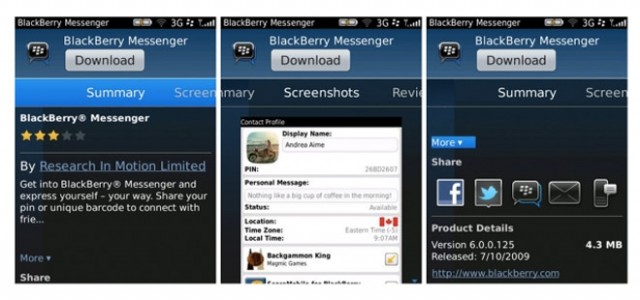 BlackBerry App World 3.0 : une nouvelle interface