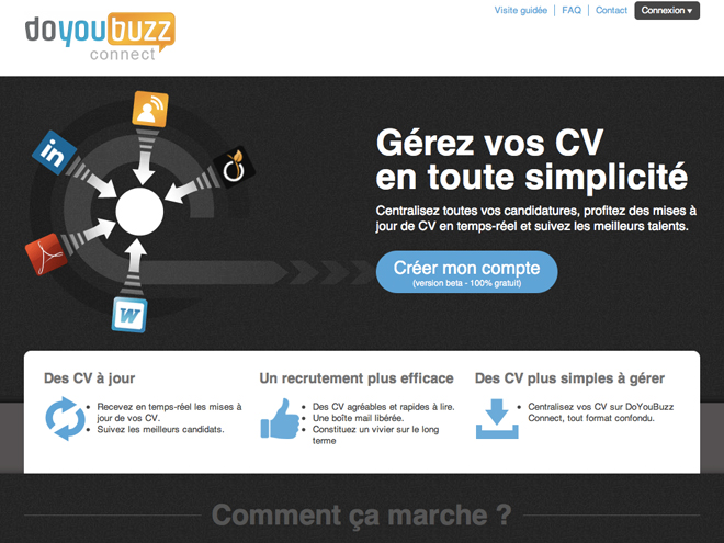 DoYouBuzz Connect, la gestion de CV facile et gratuite pour les PME