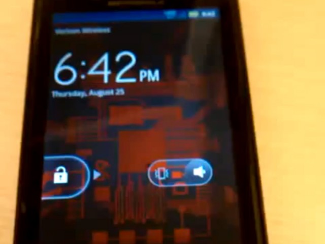 Une vidéo du Motorola Droid Bionic