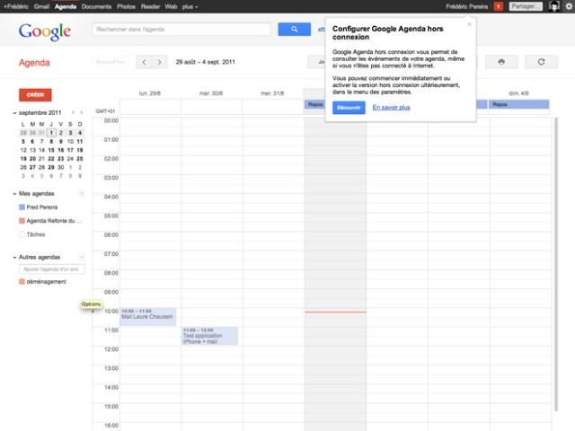 Gmail, Google Agenda et Google Docs sont disponibles hors connexion !
