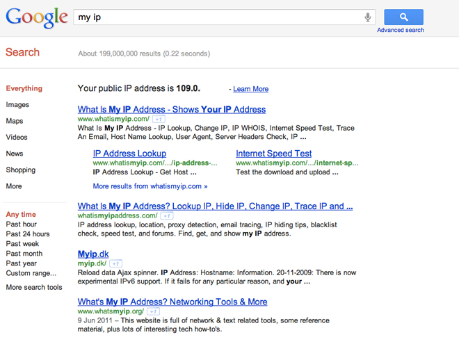 Google trouve tout, même ton adresse IP