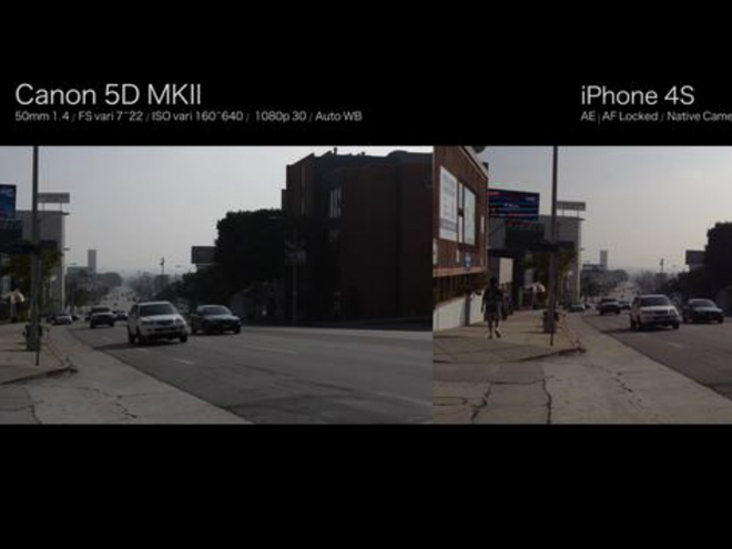 Vidéo : iPhone 4S vs Canon 5D Mark II