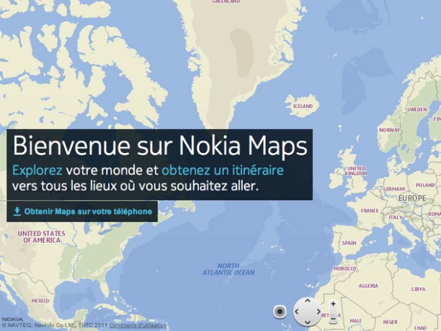 Nokia Maps disponible sur iOS et Android en HTML 5