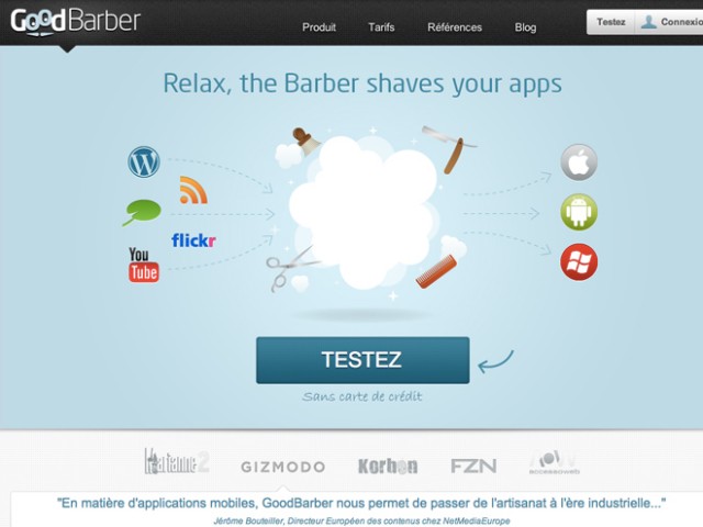 GoodBarber, pour créer son application mobile en un clic