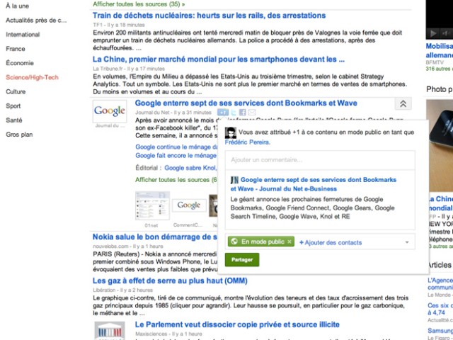 Google shop actualité sportive