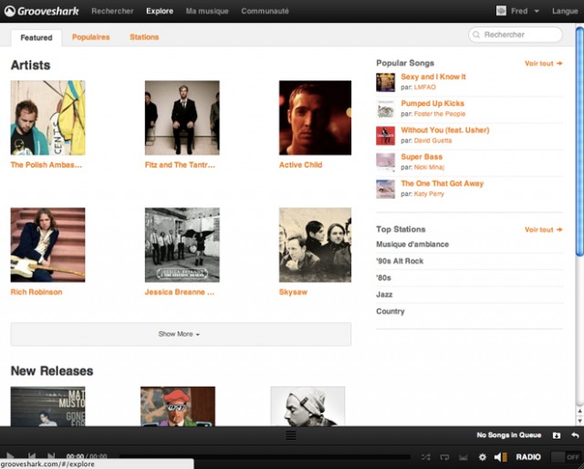 Grooveshark : la nouvelle version est là !