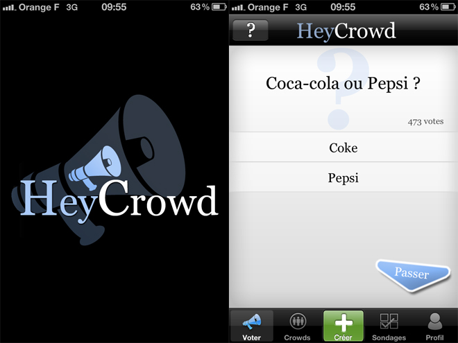 LeWeb'11 : HeyCrowd, le sondage collaboratif sur iPhone
