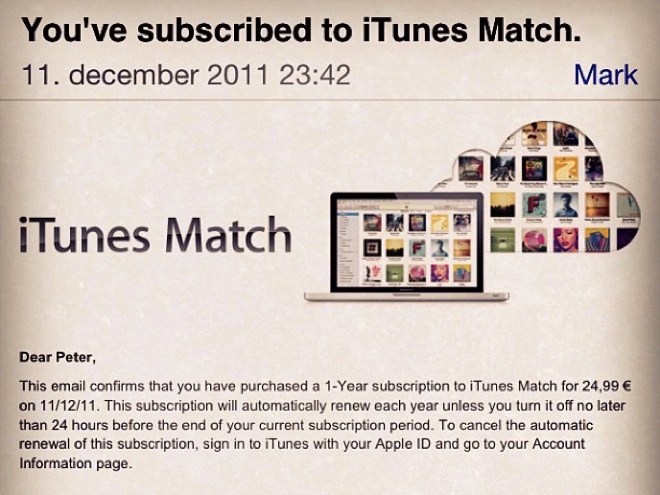 iTunes Match : déploiement en cours en Europe ?