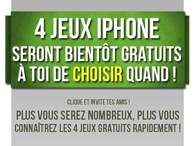 Gameloft va offrir 4 jeux pour iPhone !