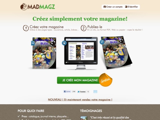 Madmagz, pour créer et imprimer son magazine