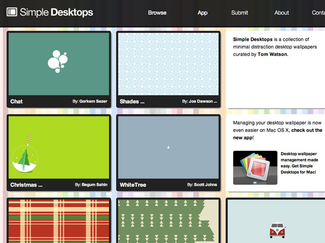 Simple Desktops, des fonds d'écran minimalistes pour votre ordinateur