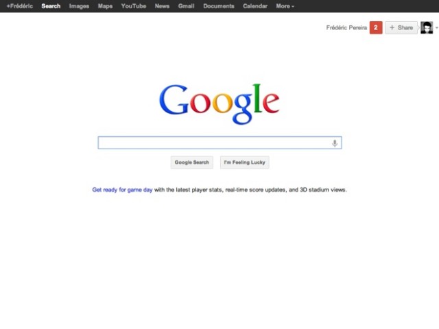 Activer la nouvelle barre de navigation de Google
