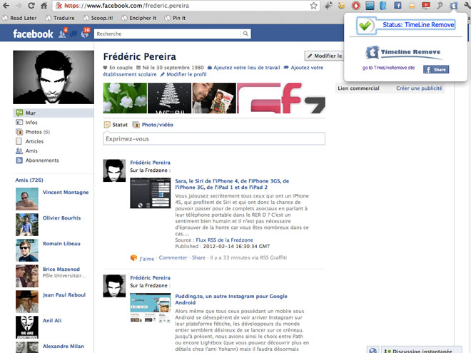 Supprimer Facebook Timeline, une autre méthode beaucoup plus simple