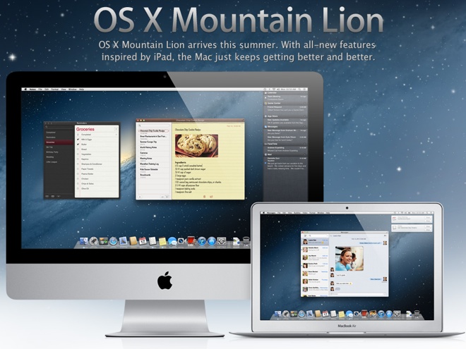 macintosh os x mountain lion