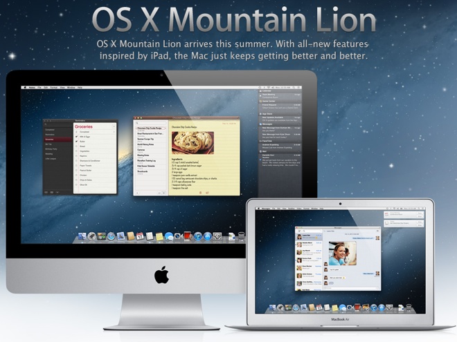 Mac OS X Mountain Lion : les nouvelles fonctionnalités en images