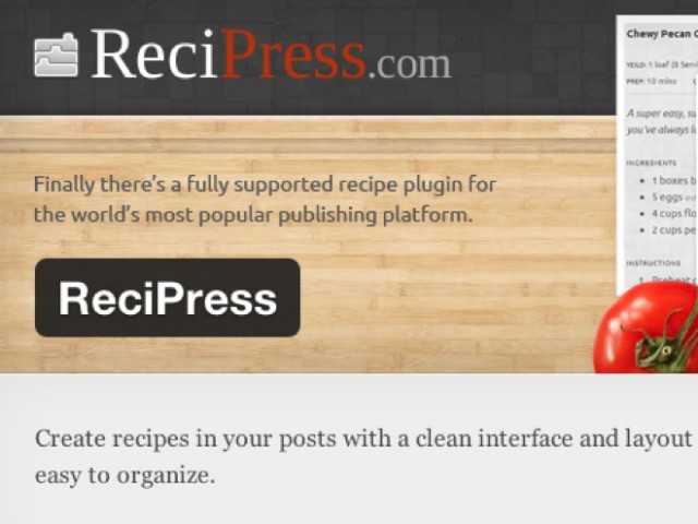 Wordpress : mettre en forme vos recettes de cuisine avec Recipress