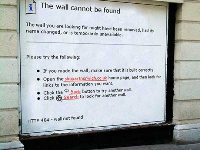 The Wall cannot be found