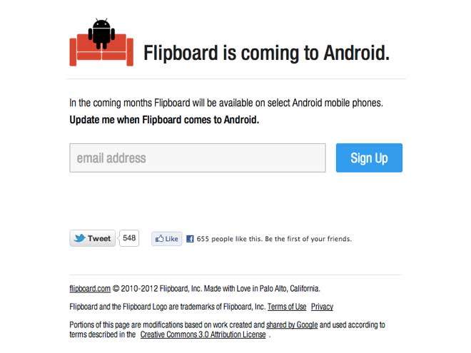 Flipboard Android : bientôt une bêta pour tous les terminaux