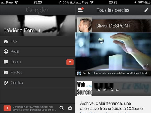 Google+ iOS : une nouvelle version et une nouvelle interface