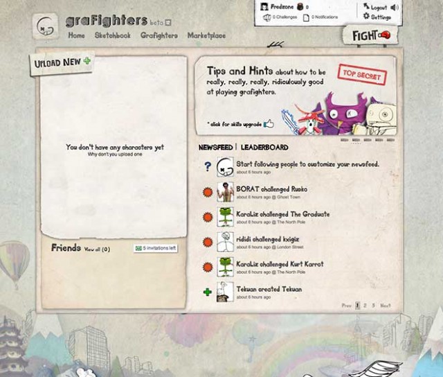 graFighters : dessine ton combattant et affronte d'autres joueurs