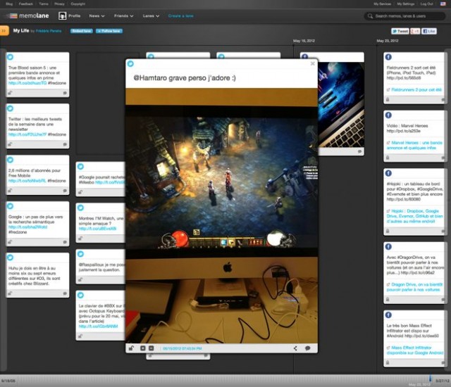 Memolane, la chronologie de votre vie numérique