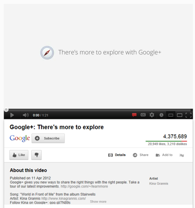 YouTube teste aussi sa nouvelle interface pour les pages des vidéos