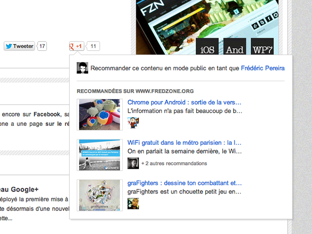 Les recommandations du bouton Google +1 disponibles pour tous !