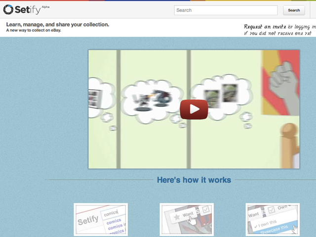 eBay lance Setify, un outil pour créer et partager des collections
