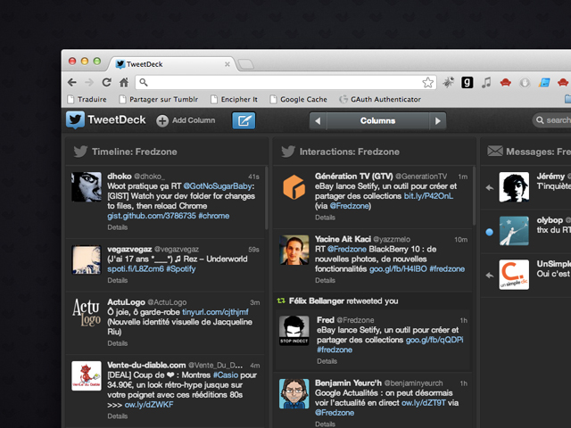 TweetDeck maintenant disponible dans Google Chrome