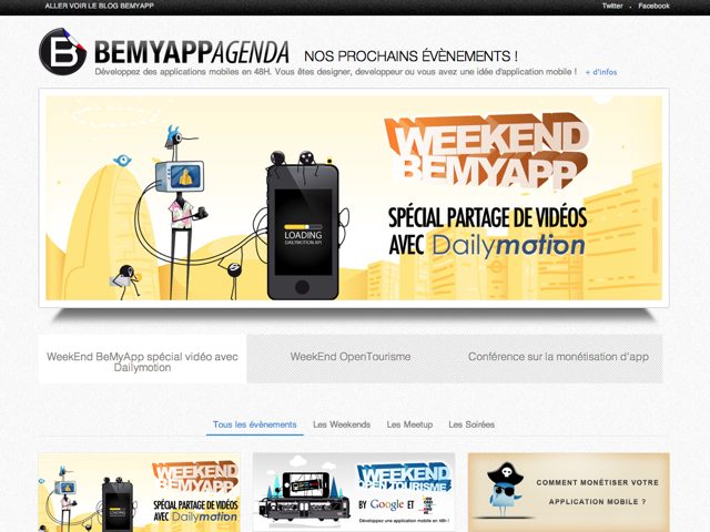 BeMyApp : un week-end avec Dailymotion du 19 au 21 octobre !