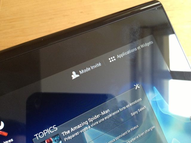 Test : Sony Xperia Tablet S