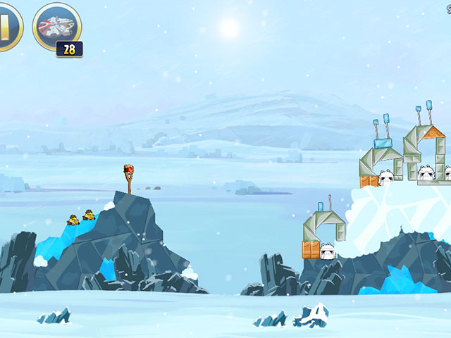 Angry Birds Star Wars : attaquons plutôt le tas de neige
