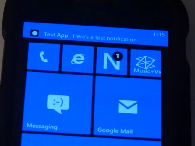 Un centre de notifications maison pour Windows Phone