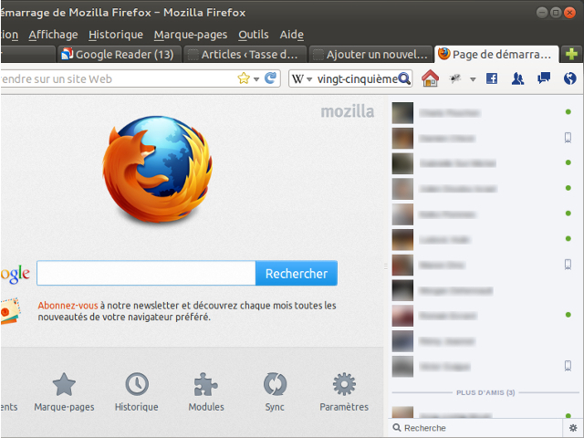 Facebook Messenger pour Firefox