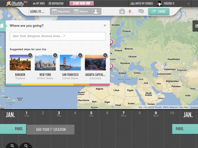 Libertrip : la création d'un nouveau voyage