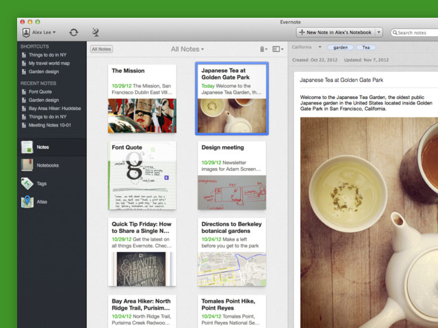 Evernote 5.0 est disponible sur Mac OS en version finale