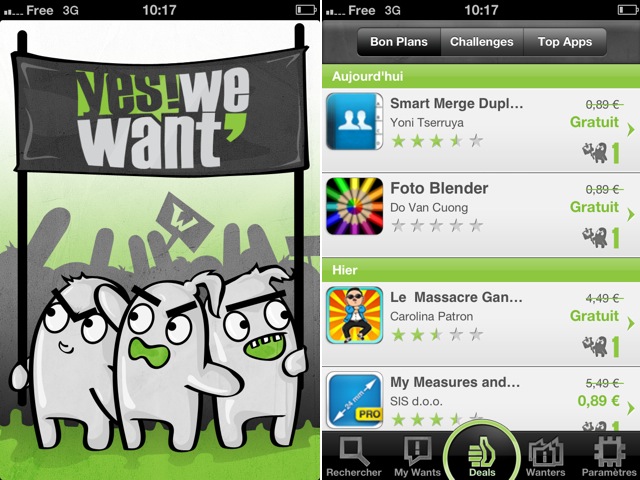 Yes We Want, pour choisir les promotions de l'AppStore