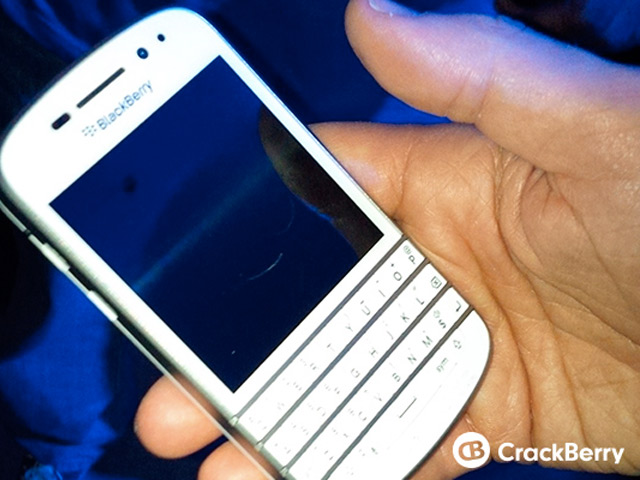 BlackBerry Q10 blanc : une photo plus nette