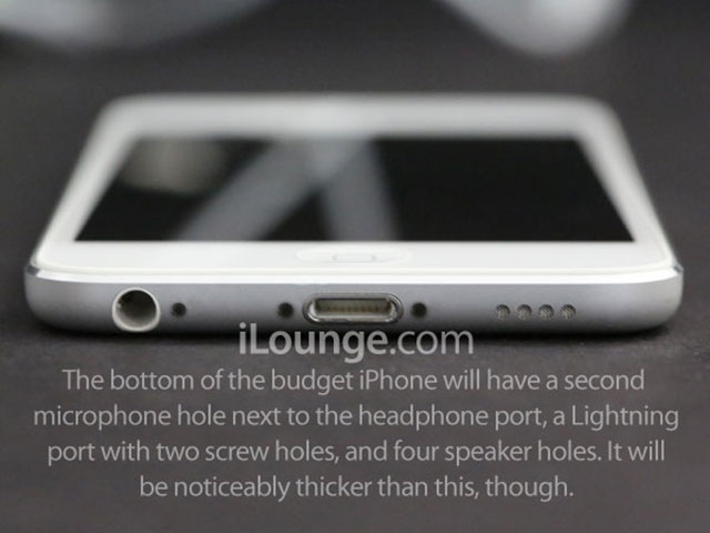 iPhone "low cost" : vue du bas