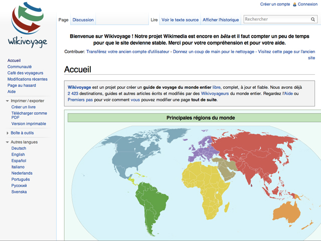 Wikivoyage, le guide de voyage collaboratif de Wikimedia