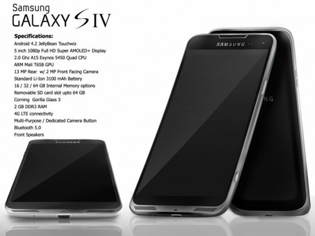  Samsung Galaxy S4 : un magnifique rendu 3D