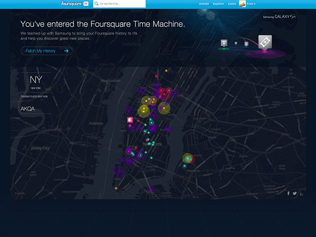 Time Machine Foursquare